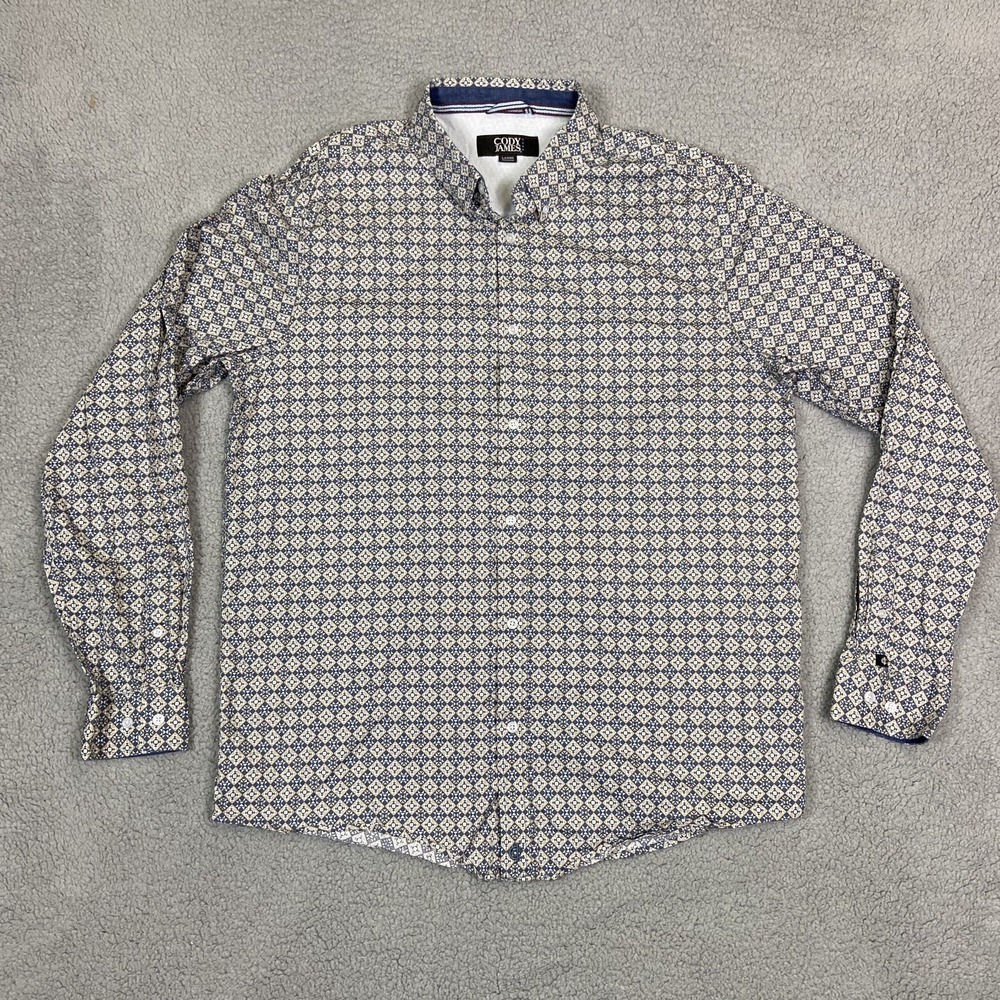 Cody‎ James Core Button Down Paisley Shirt Mens Large